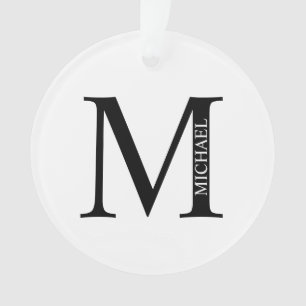 Personalised Monogram and Name Ornament