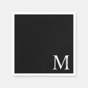 Personalised Monogram and Name Paper Napkins