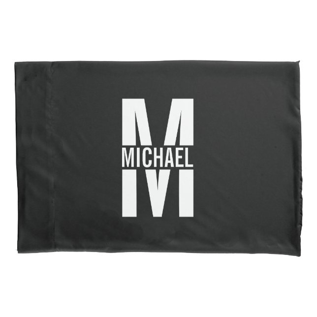 Personalised Monogram and Name Pillow Case (Front)