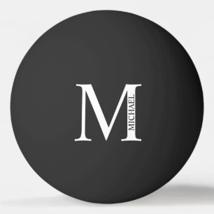 Personalised Monogram and Name Pin Ping Pong Ball