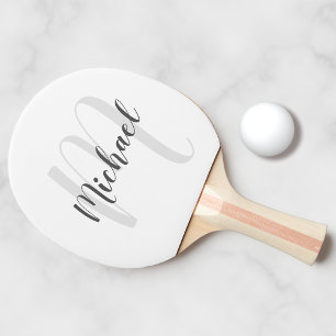 Personalised Monogram and Name Ping Pong Paddle