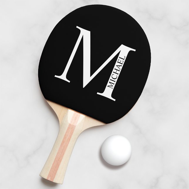 Personalised Monogram and Name Ping Pong Paddle (Creator Uploaded)