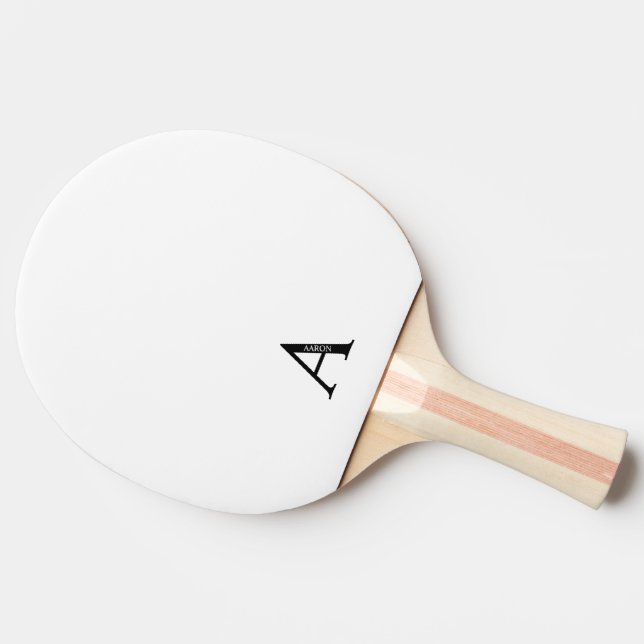 Personalised Monogram and Name Ping Pong Paddle (Side)