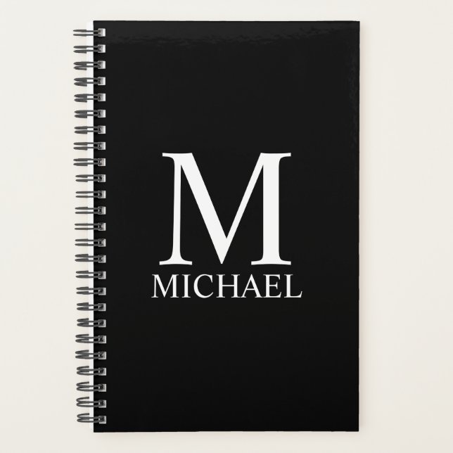 Personalised Monogram and Name Planner (Front)