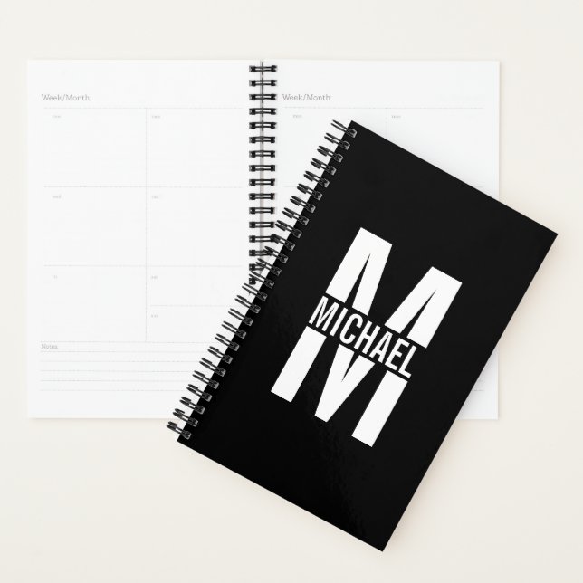 Personalised Monogram and Name Planner (Display)