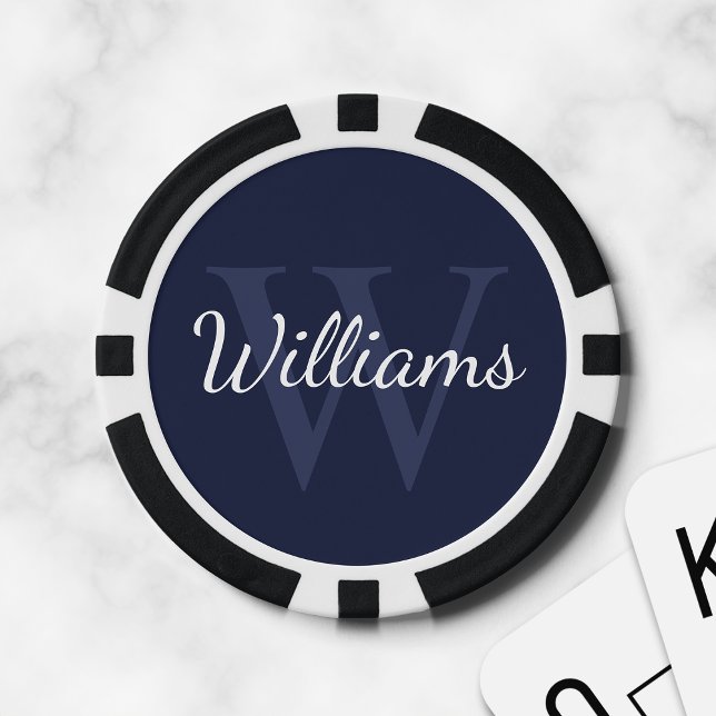 Personalised Monogram and Name Poker Chips (Creator Uploaded)