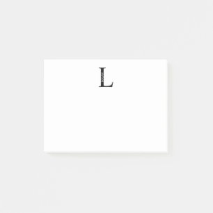 Personalised Monogram and Name Post-it Notes