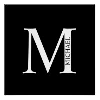 Personalised Monogram and Name Poster