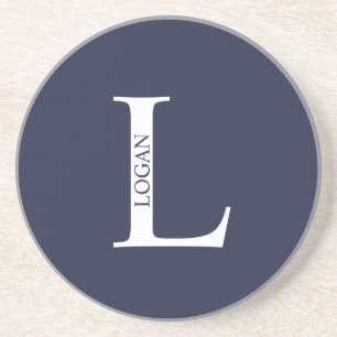 Personalised Monogram and Name Sandstone Coaster