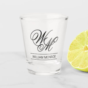 Personalised Monogram and Name Shot Glass