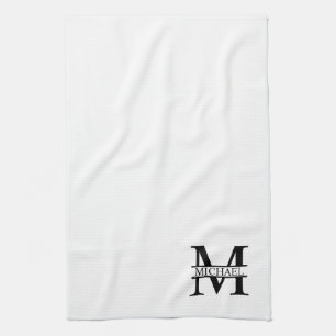 Personalised Monogram and Name Tea Towel