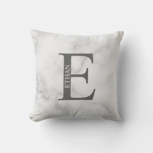 Personalised Monogram and Name Throw Pillow