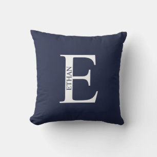 Personalised Monogram and Name Throw Pillow