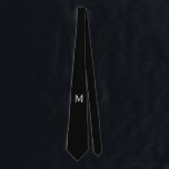 Personalised Monogram and Name Tie<br><div class="desc">Personalised Monogram and Name Gifts
featuring personalised monogram and name in classic serif font style.

Perfect as father's day gifts for dad,  gifts for grandfather,  husband,  groom,  best man,  groomsmen and more.</div>