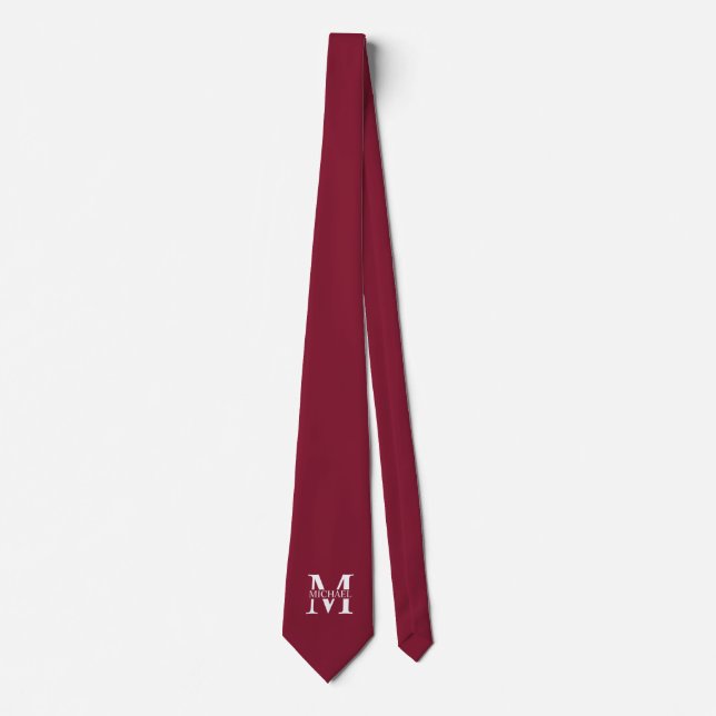 Personalised Monogram and Name Tie (Front)