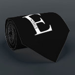 Personalised Monogram and Name Tie<br><div class="desc">Personalised Monogram and Name Gift
features personalised monogram and name in classic serif font style.

Perfect as father's day gifts for dad,  gifts for groomsmen and for any special occasions.</div>