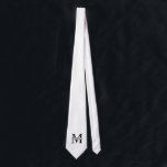 Personalised Monogram and Name Tie<br><div class="desc">Personalised Monogram and Name Gifts
featuring personalised monogram and name in classic serif font style.

Perfect as father's day gifts for dad,  gifts for grandfather,  husband,  groom,  best man,  groomsmen and more.</div>