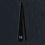 Personalised Monogram and Name Tie<br><div class="desc">Personalised Monogram and Name Gifts
featuring personalised monogram and name in classic serif font style.

Perfect as father's day gifts for dad,  gifts for grandfather,  husband,  groom,  best man,  groomsmen and more.</div>