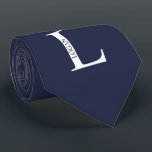 Personalised Monogram and Name Tie<br><div class="desc">Personalised Monogram and Name Gift
features personalised monogram and name in classic serif font style.

Perfect as father's day gifts for dad,  gifts for groomsmen and for any special occasions.</div>