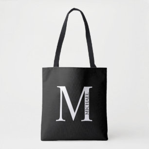 Personalised Monogram and Name Tote Bag