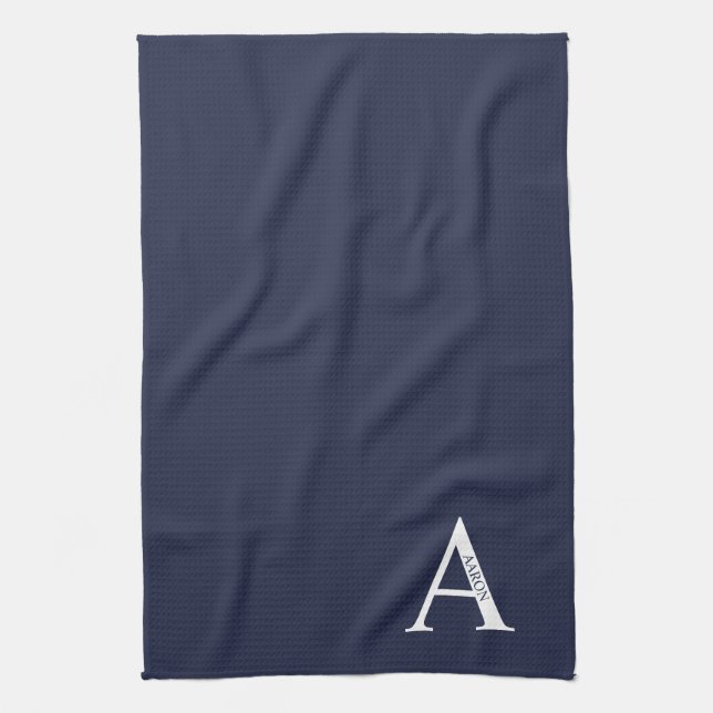 Personalised Monogram and Name Towel (Vertical)