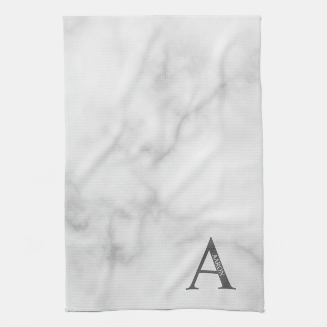 Personalised Monogram and Name Towel (Vertical)