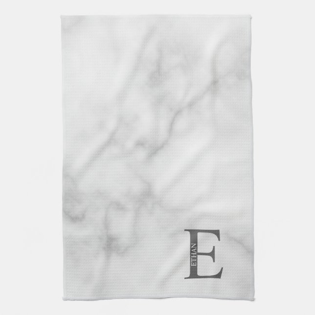 Personalised Monogram and Name Towel (Vertical)