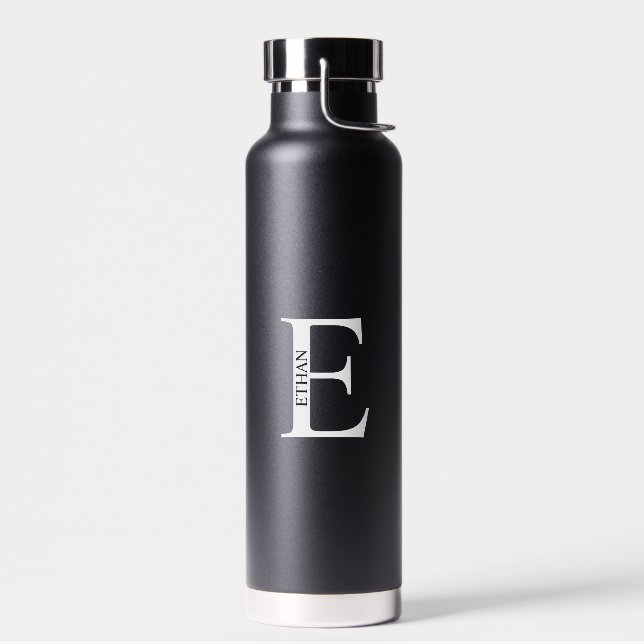 Personalised Monogram and Name Water Bottle (Left)