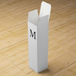 Personalised Monogram and Name Wine Box<br><div class="desc">Personalised Monogram and Name Design
features personalised monogram and name in classic serif font style.

Perfect for wedding,  holiday,  family reunion and for any special occasions.</div>