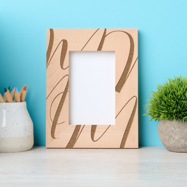 Personalised Monogram Art Etched Frames (Front)