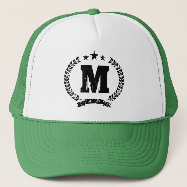 Personalised monogram baseball hat | Sports cap (Front)