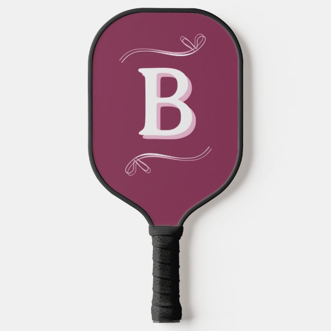 Personalised Monogram Berry Pickleball Paddle (Front)