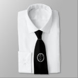 Personalised  Monogram Black And White Golf Tie<br><div class="desc">Personalise the initials to create a great monogram golf gift and keepsake. Designed by Thisisnotme©</div>