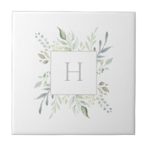 Personalised Monogram Botanical Decorative Accent