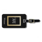 Personalised Monogram Business Gold Black