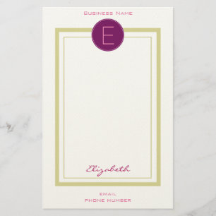 Personalised Monogram Business Stationery