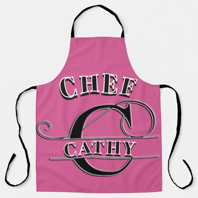 Personalised Monogram (C) Apron (Front)