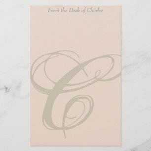 Personalised Monogram C Stationery