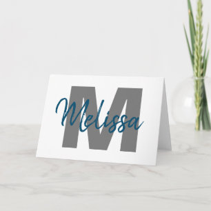 Personalised Monogram Card