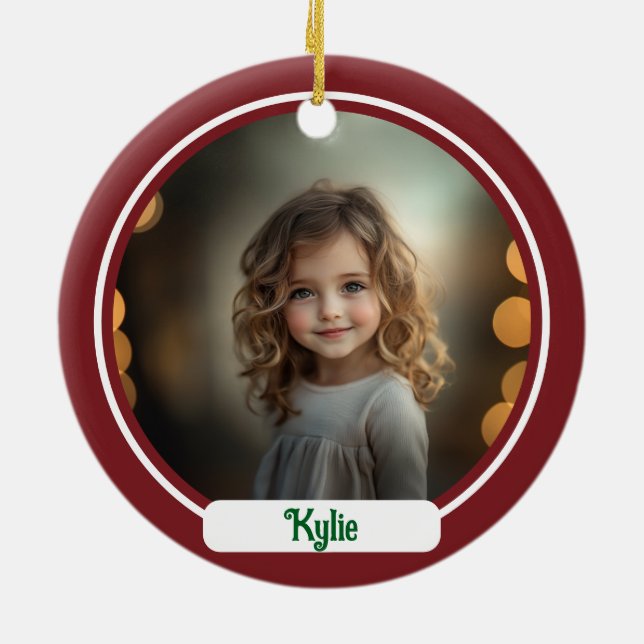  Personalised Monogram Christmas Ornament (Back)