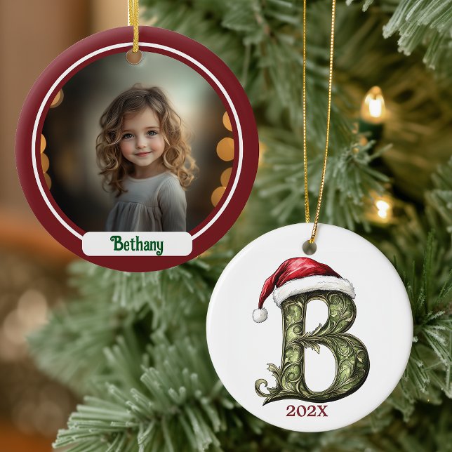  Personalised Monogram Christmas Ornament (Creator Uploaded)