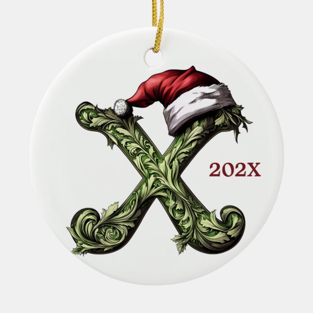  Personalised Monogram Christmas Ornament (Front)