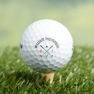 Personalised Monogram Classic Golf Balls