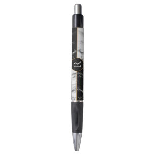 Personalised Monogram Custom Letter Marble Pen
