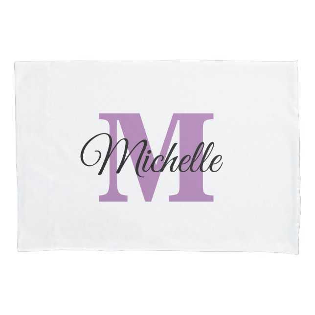 Personalised Monogram Custom Pillow Case (Front)