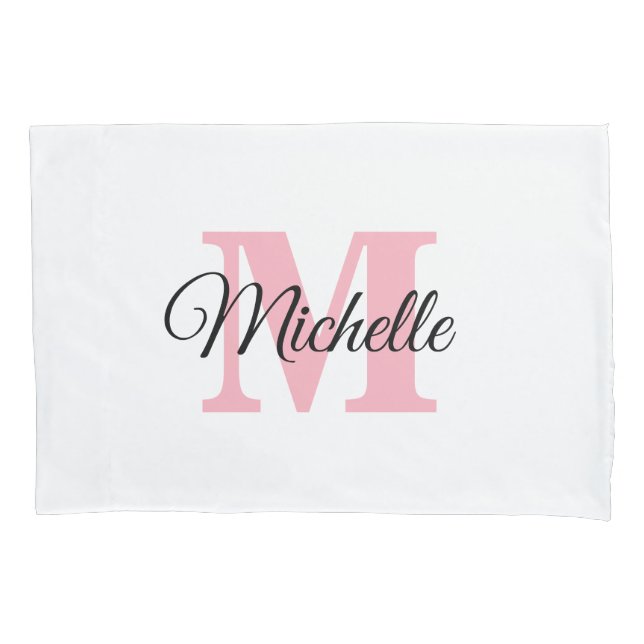 Personalised Monogram Custom Pillow Case (Front)