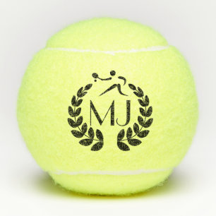 Personalised Monogram Custom Yellow Tennis Balls