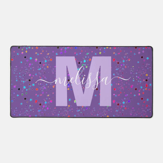 Personalised Monogram   Desk Mat (Front)