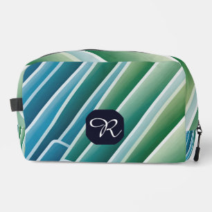 Personalised Monogram Dopp Kit – Blue Green