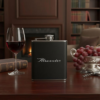Personalised monogram drink flask gift for men
